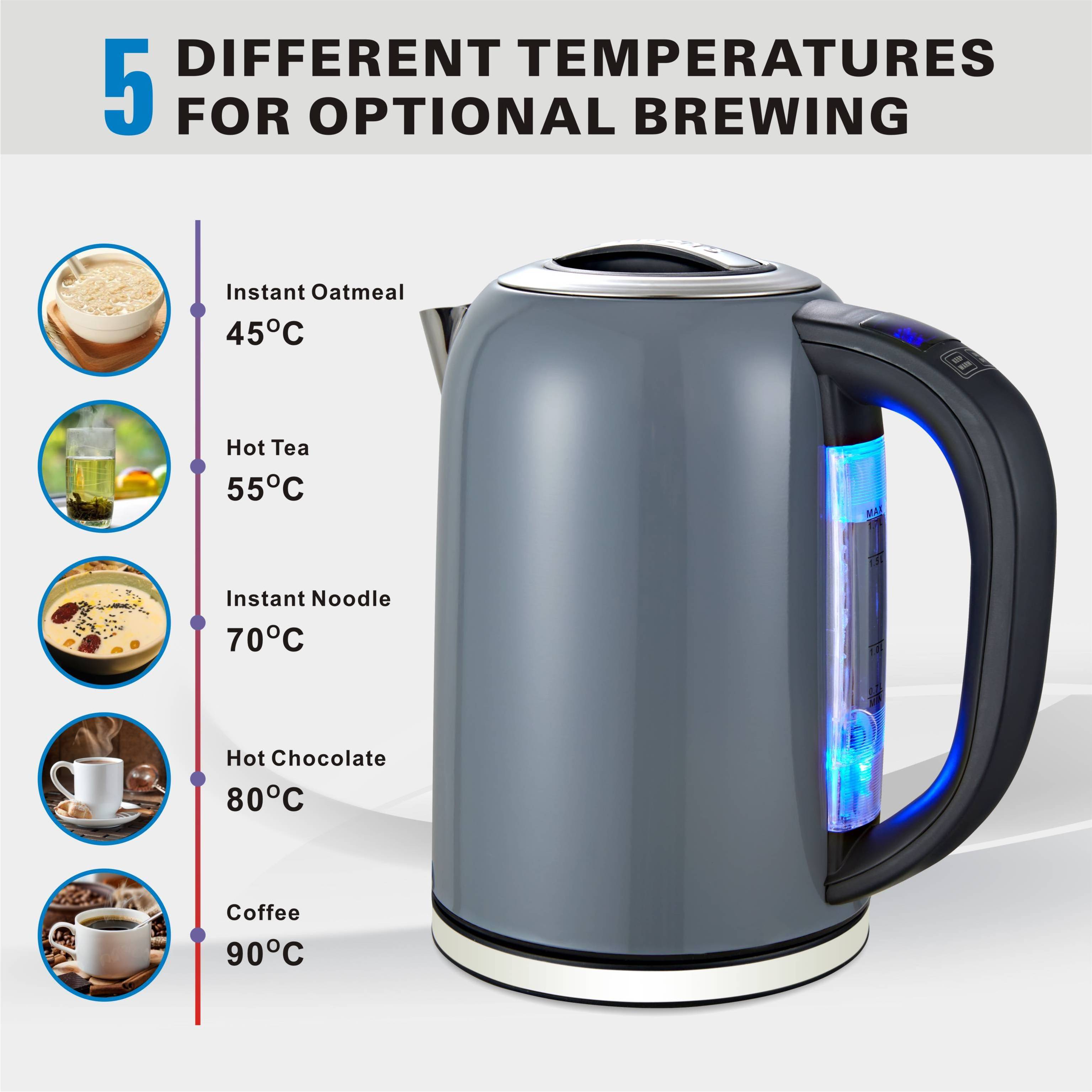 SK173D Home Appliance Water Electric Kettle 1.7l Heating Element 1500w Stainless Steel Electric Kettle