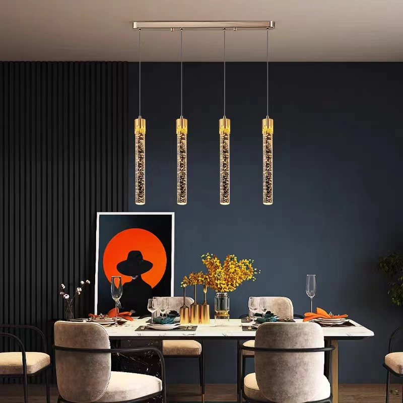 SANXIANG Bubble Custom Lamp Dining Room Bedroom Living Room Pendant Lights Long Hanging High Ceiling LED Chandelier