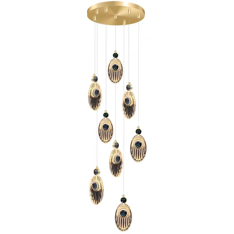 SANXIANG Nordic Pendant Light Customized Hanging Chandeliers Living Room Led Modern Chandelier