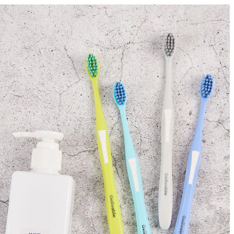 Factory direct best quality logo printed cheapest adult soft toothbrush