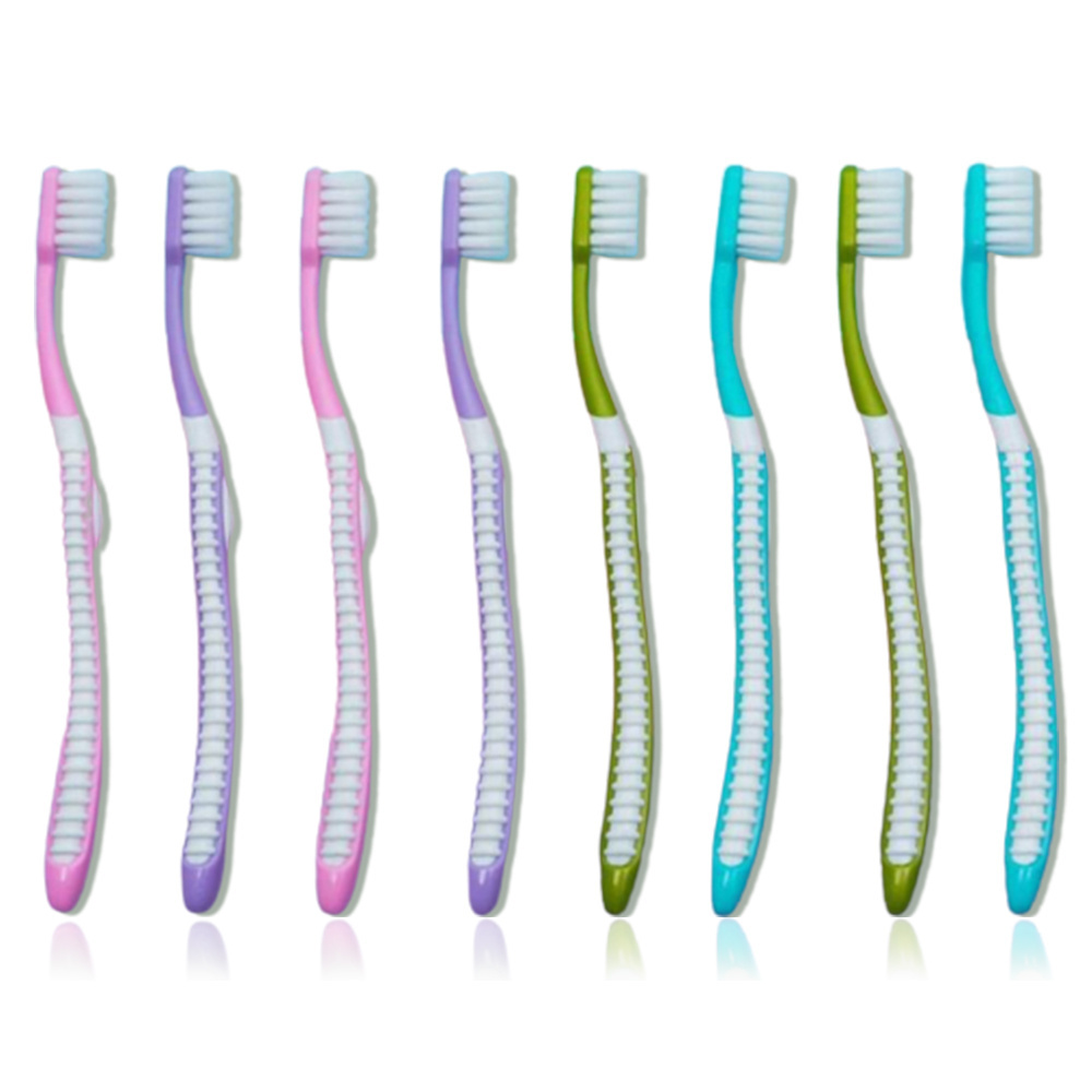 Sanxiao factory manufacture wholesale silicone toothbrush adult fine small head soft japanese plastic toothbrush with CE period pads