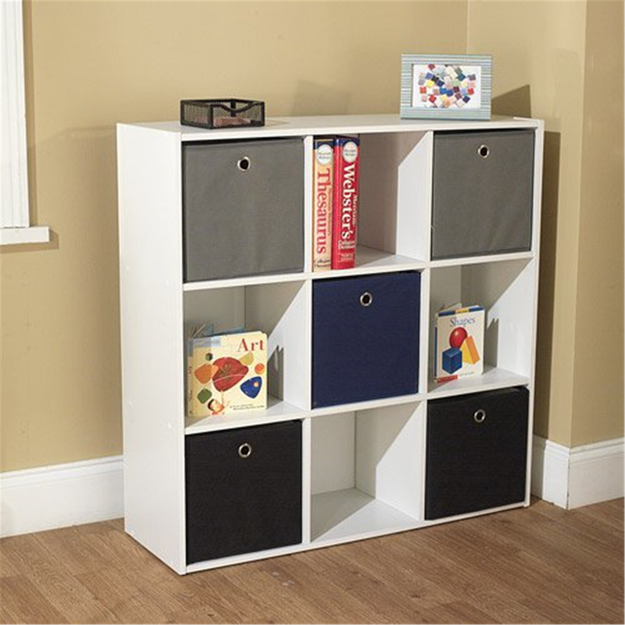 Cubes bookcases & bookshelves Toy Closet Storage Organizers Bookshelf 4 Tier Office Book Shelf DIY Shelving Cabinet Shelve