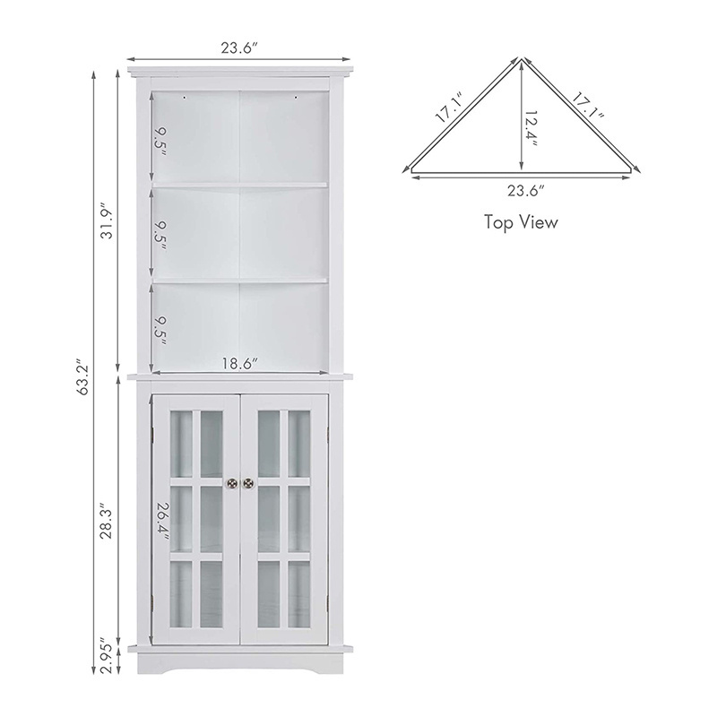 Display Corner Bookcase and Bookshelves,Wooden Storage Book Shelves for Living Room, Home Office