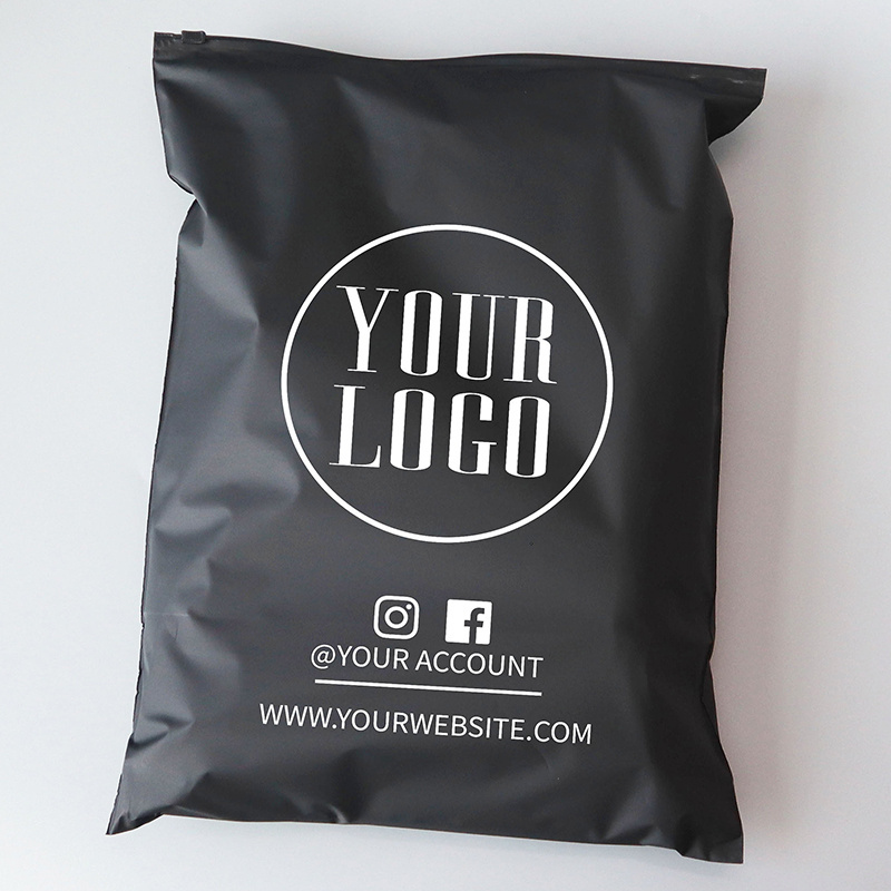 Custom logo poly mailer clothing packaging black mailing bags,polymailer courier shipping envelope mailer bag