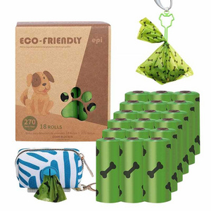 Custom Logo kotbeutel hund doggy bag EPI HDPE biodegradable pet dog waste poop bags carrier