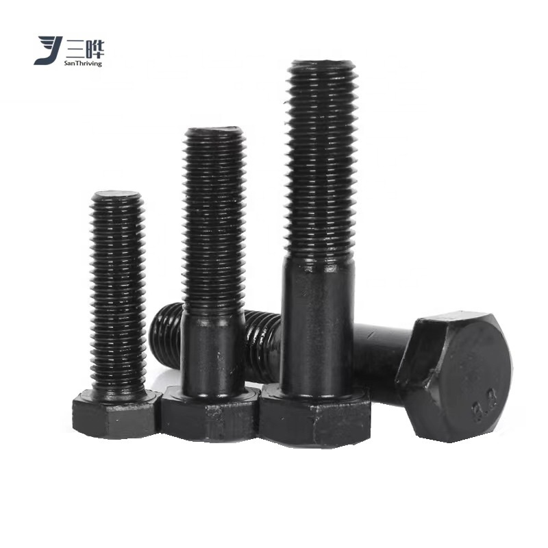 New Type OEM Wholesale Fasteners Black Oxide DIN931/933 Hexagon Bolts High Strength Carbon Steel Half Thread Hex Head Bolt