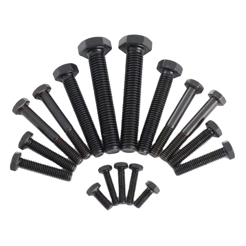 New Type OEM Wholesale Fasteners Black Oxide DIN931/933 Hexagon Bolts High Strength Carbon Steel Half Thread Hex Head Bolt