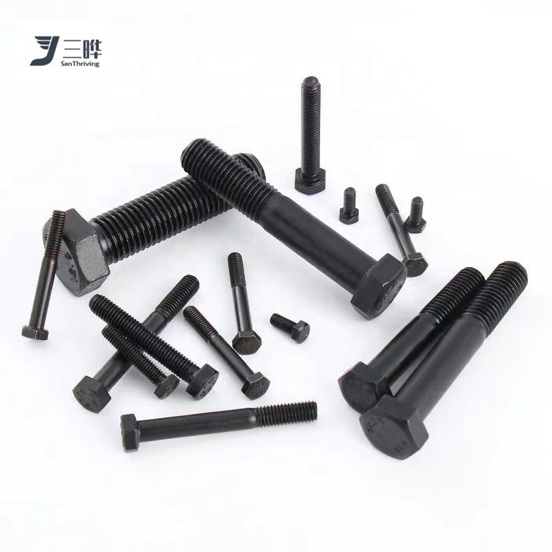 New Type OEM Wholesale Fasteners Black Oxide DIN931/933 Hexagon Bolts High Strength Carbon Steel Half Thread Hex Head Bolt