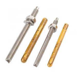 High Quality Galvanized M6 M8 M10 316 Stainless Steel Expansion Chemical Anchor Bolts Price For Concrete