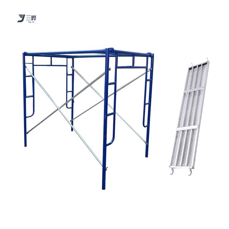 Cheap Walk Through Light Weight Mason Slab Scaffolding Platform Lock Pin Cross Brace H Frame