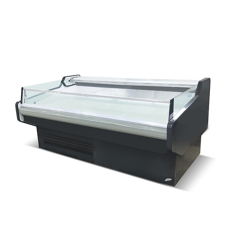 Air cooling meat display cases Commercial open top refrigerator/ cooler Service counter Deli chiller for cooked food