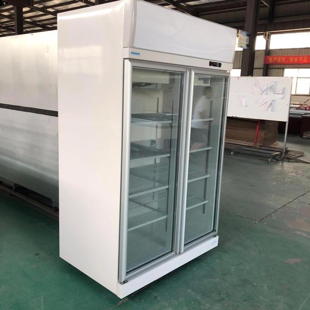 2 transparent glass door commercial refrigerator used flower refrigerator price