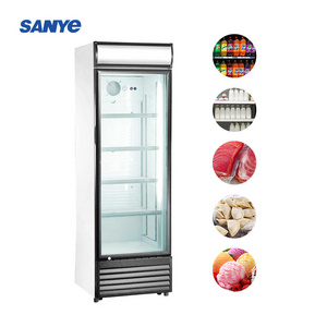 Hot sale single glass door refrigerator cola fridge for drink display