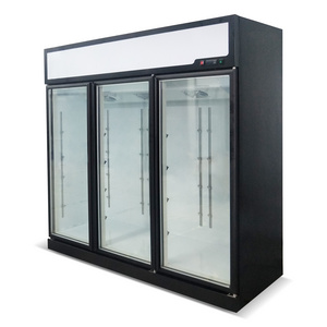 Glass door freezer with light  refrigerator fridge pepsi refrigerator yogurt cooler refrigerator for supermarket