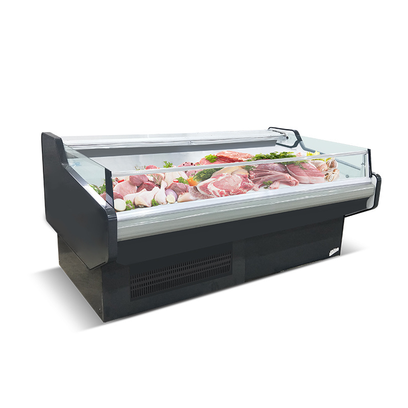 Air cooling meat display cases Commercial open top refrigerator/ cooler Service counter Deli chiller for cooked food