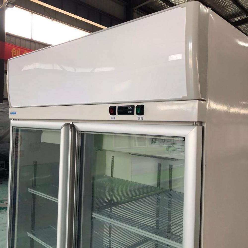 2 transparent glass door commercial refrigerator used flower refrigerator price