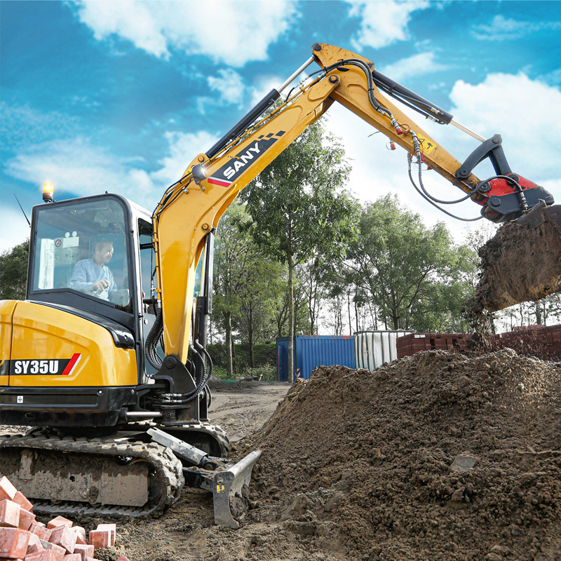 Sany Sy16C Sy18C Sy50U Mini Excavator 3.5 Ton Mini Digger For Installing Pools And Spas