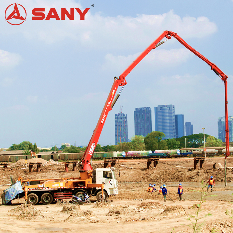 Sany Various Boom Types 64.1M Sany Truck Mounted Concrete Pump For Sidewalks And Driveways