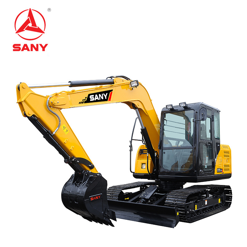 Sany Sy75c 7 Ton Manufacturing Plant Hydraulic Excavator Small Digger Excavator For Building Material Shops