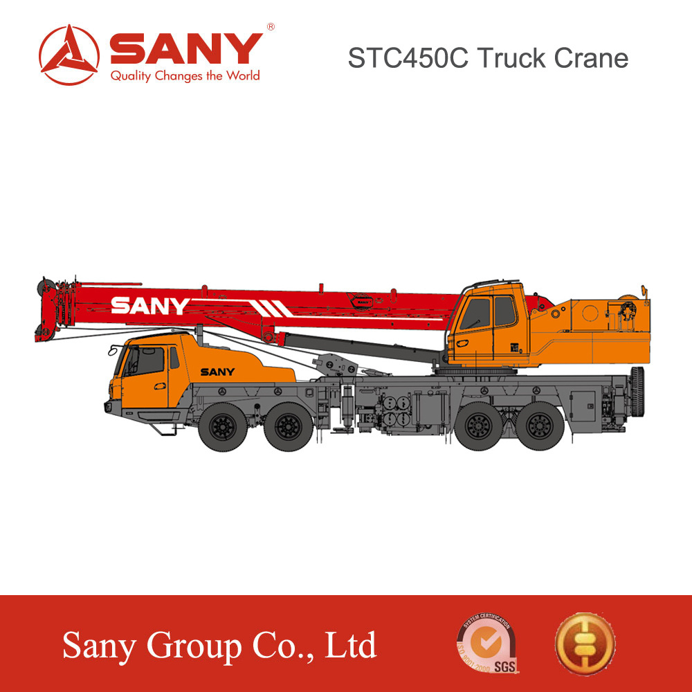 SANY STC450C 45 Tons King of Energy Saving of Tyre Mobile Mounted Truck Crane of Log Crane