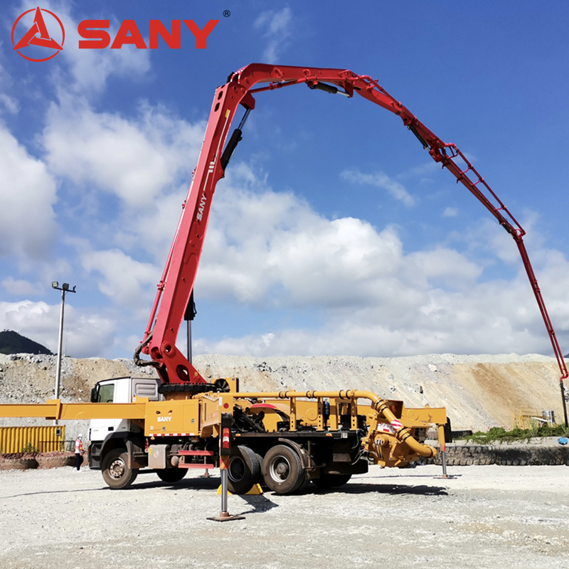 Sany Various Boom Types 64.1M Sany Truck Mounted Concrete Pump For Sidewalks And Driveways