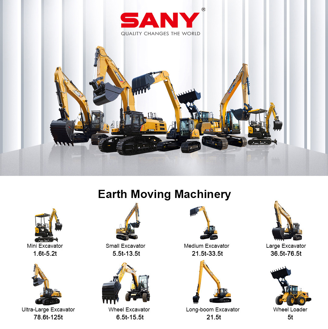 Sany Sy16C Sy18C Sy26U Sy35U Sy50U 2 Ton Excavator Mini Digger Excavator For Placing And Removing Trees