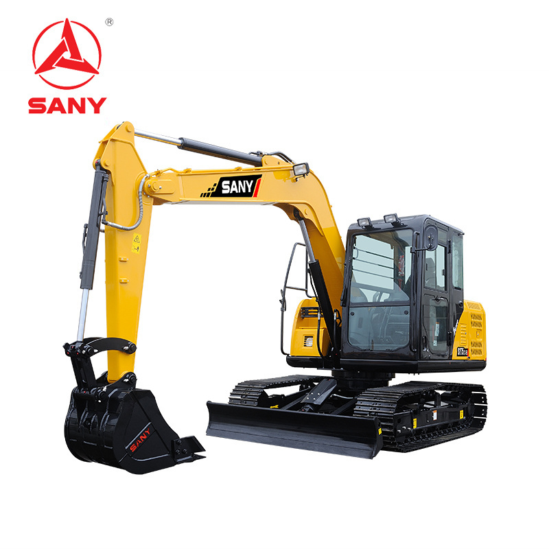 Sany Sy75c 7 Ton Manufacturing Plant Hydraulic Excavator Small Digger Excavator For Building Material Shops