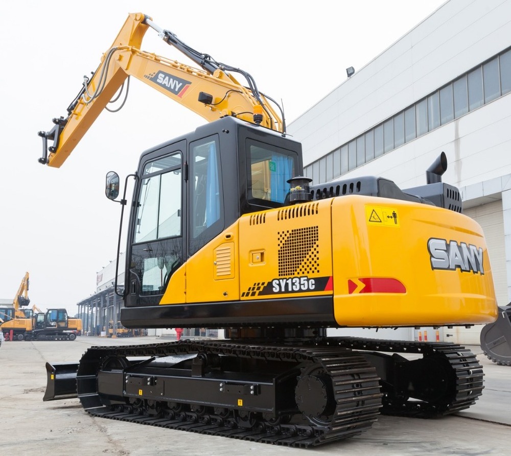 SANY SY135 13.5 t Flexible Small Excavator of Eco-Friendly Excavator Price of New Soil Digger