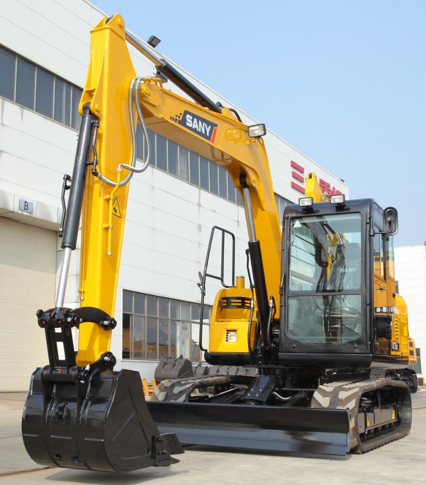 SANY SY75 7.5T Small Hydraulic Crawler Excavator Mini Trench Digger for Sale