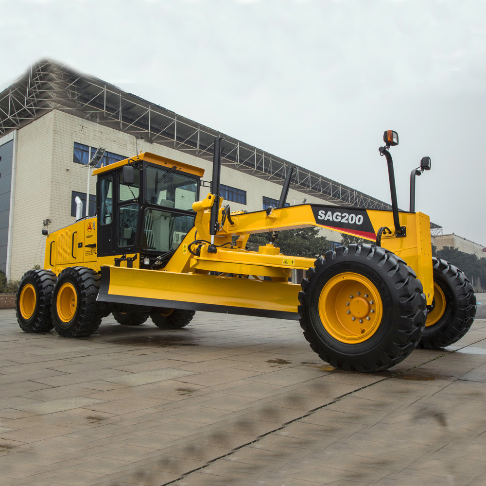 brand NEW 120h Road grader motor Sany SAG200C-8  Small mini Motor Grader for Sale 100h tractor machine  made in China