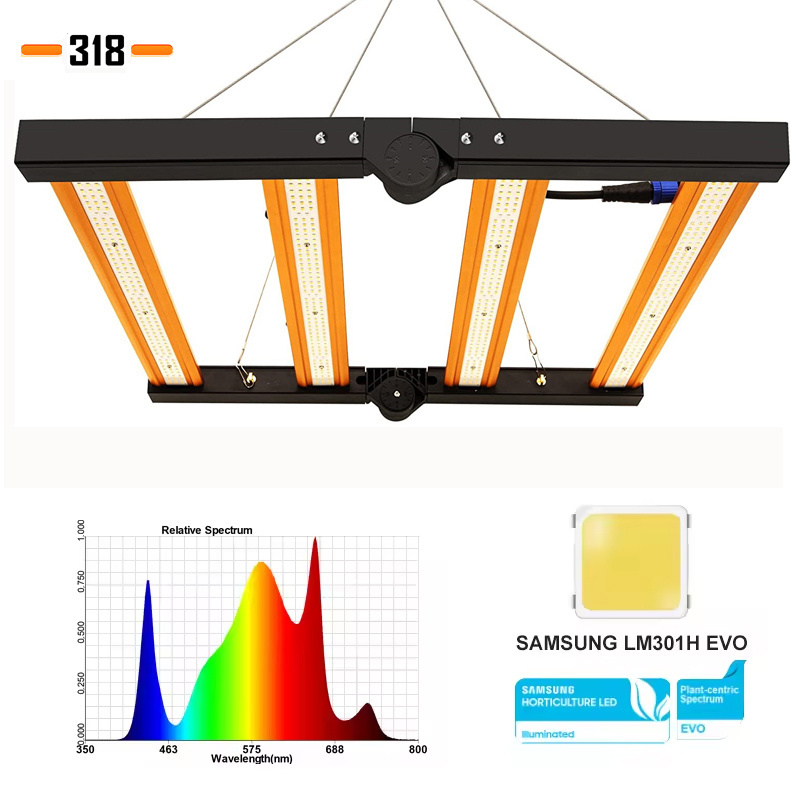 Samsung LM281B 240W 320W LED Grow Light Bar Fixture 3000k+6000k+660nm Spectrum LED Grow Lights for Indoor Plants Aluminum 80 150