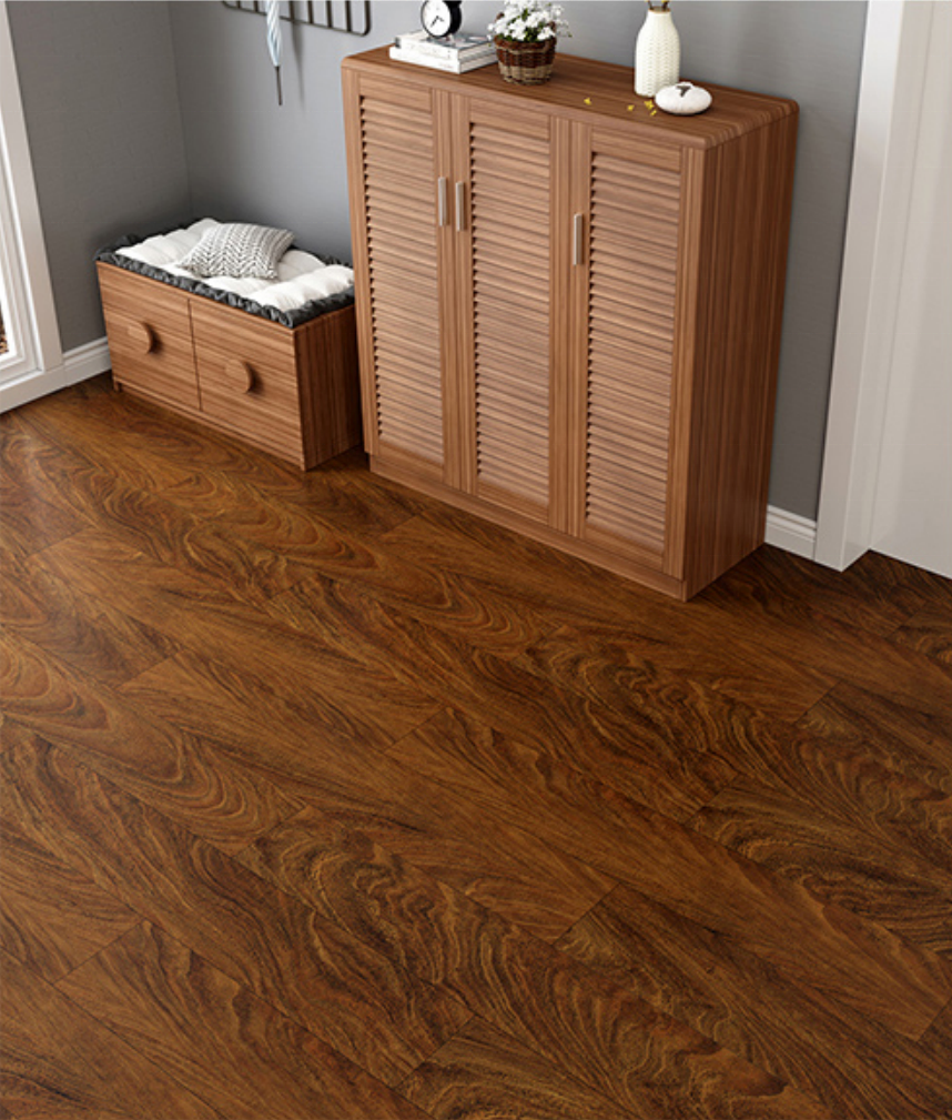 Hot Sale Wood Grain Self Adesivo Piso De Plastico De Pvc