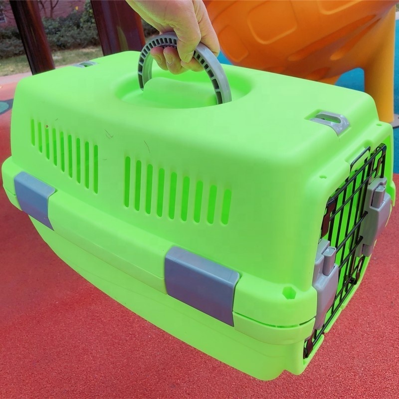 Wholesale pet plastic cage carriers air carrier box dog cat cage airline approved pet flight carrier