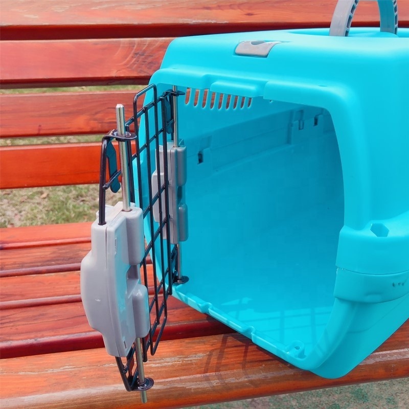 Wholesale pet plastic cage carriers air carrier box dog cat cage airline approved pet flight carrier