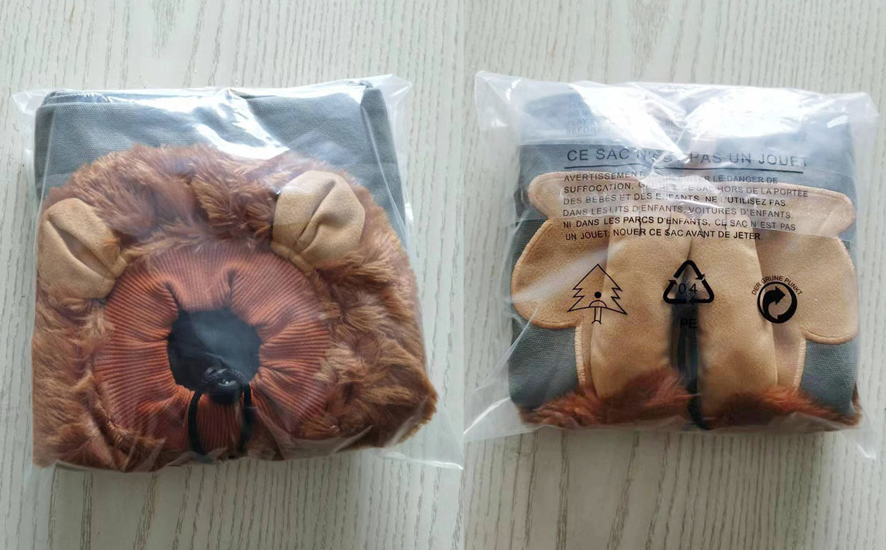 Cute Lion-Shaped Pet Canvas Shoulder Carrying Bag for Dogs and Cats