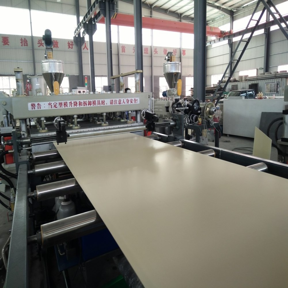 Plastic Wood Plastic Composite WPC Floor Tile Making Machine Manufacturer