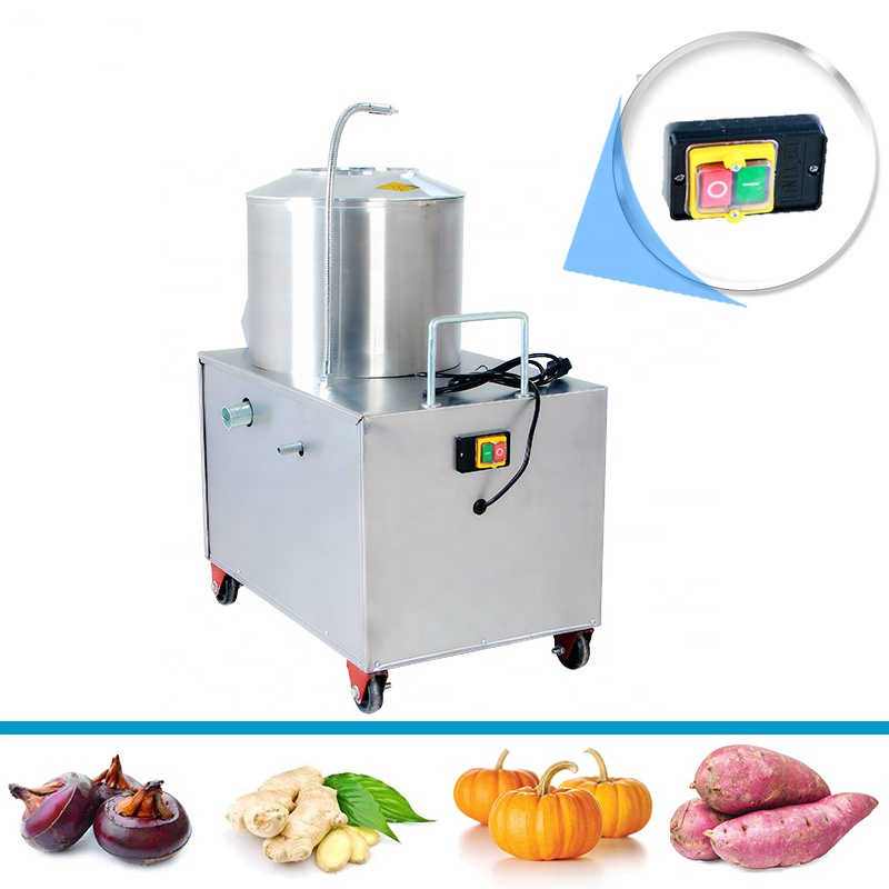 Industrial Electric Automatic Fruit&Vegetable Skin Peeler Potato Carrot Peeling Washing Machine