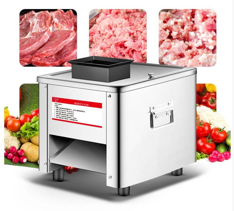 Automatic Commercial Mini Table Top Food Cutting Cutter Vegetable Fruit Slicer Fresh Meat Slice Machine