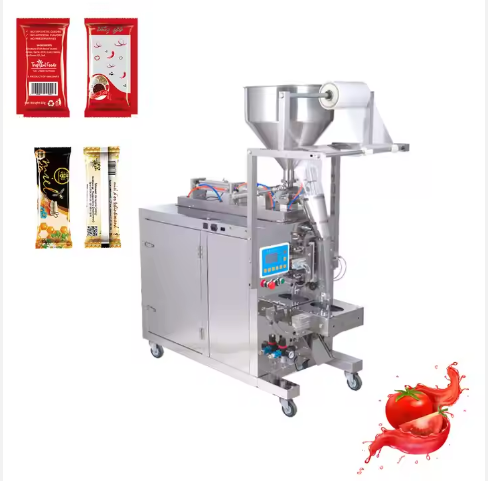 Multi-Function Automatic Peanut Butter Mayonnaise Paste Sachet Filling Sealing Packaging Machine