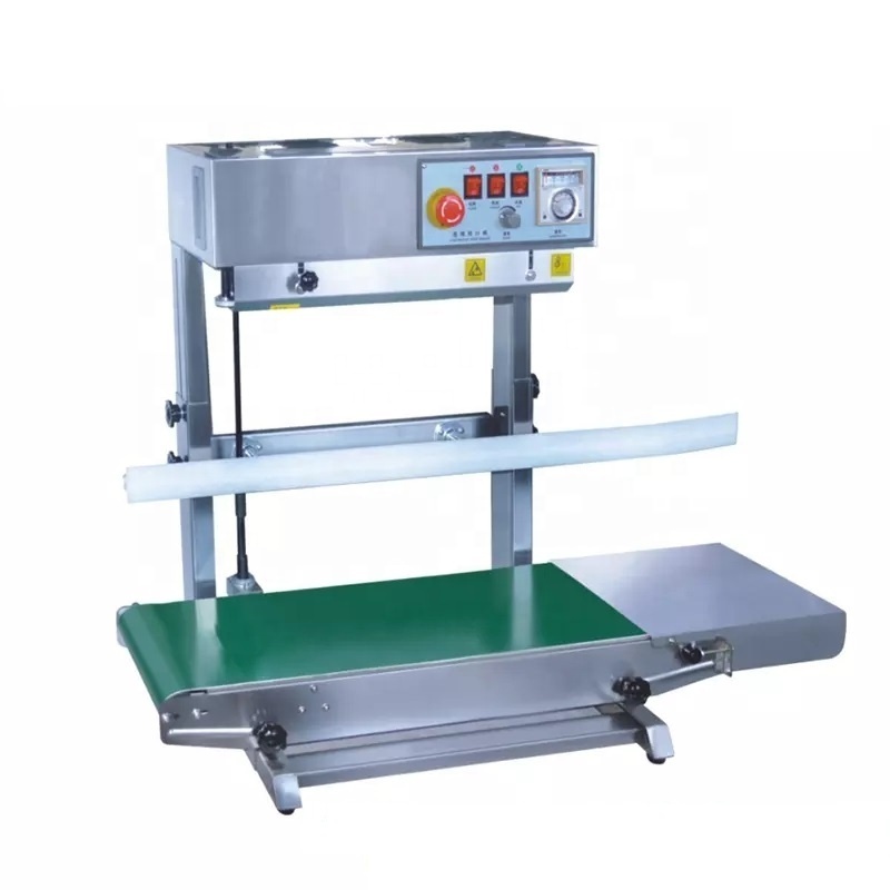 Heavy Duty FR-5525 Vertical Continuous Band Sealer Plastic Film Big Stand Pouch Rice Bag Sealing Machine