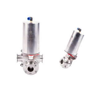 Dairy food grade Pneumatic sanitary stainless steel  Vacuum Pneumatic  butterfly valve