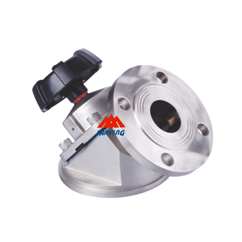 Stainless Steel SS316 Zero Dead Leg Sanitary Manual Tank Bottom Diaphragm Valve For Tank