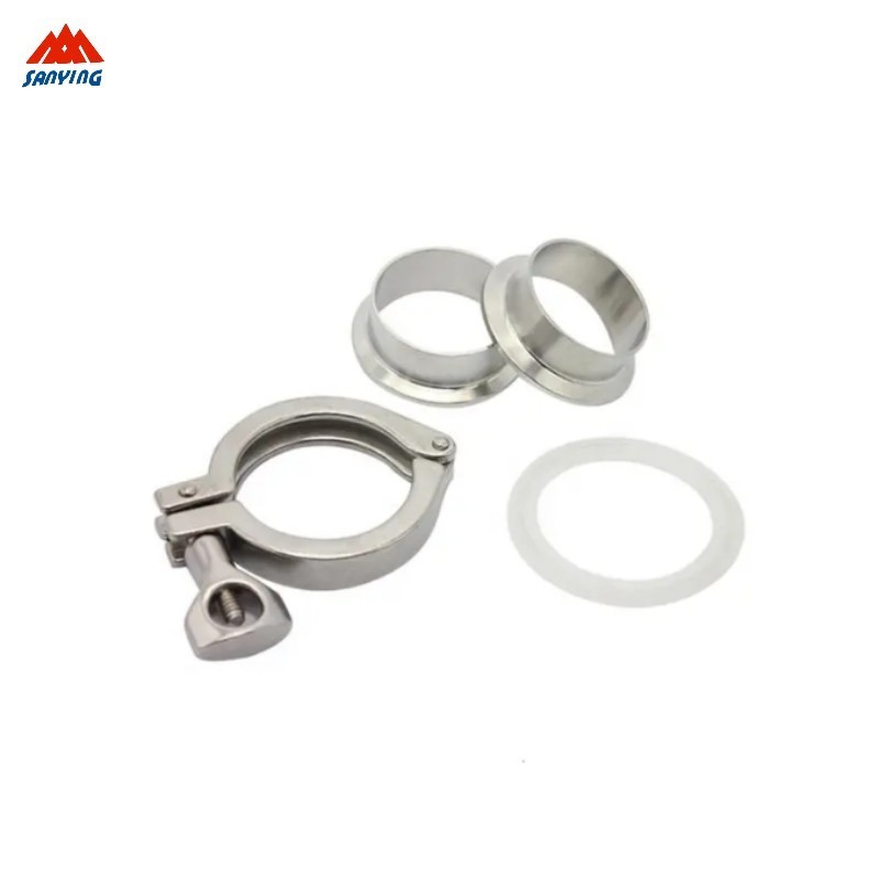 Food grade stainless steel sanitary fittings tri-clamp with  connector and gaskets