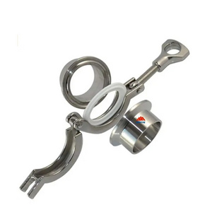 Food grade stainless steel sanitary fittings tri-clamp with  connector and gaskets