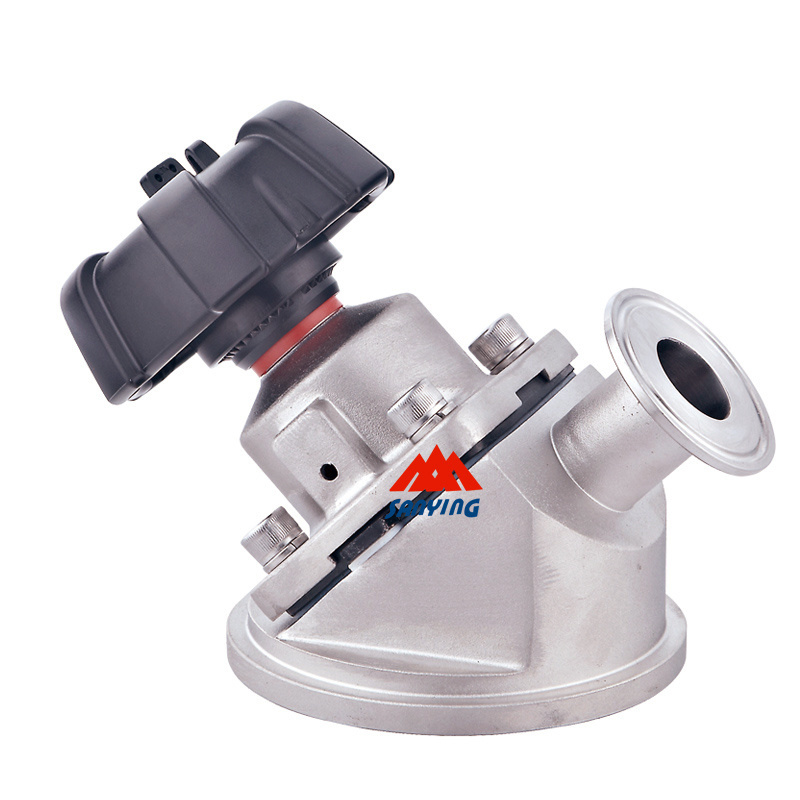 Stainless Steel SS316 Zero Dead Leg Sanitary Manual Tank Bottom Diaphragm Valve For Tank