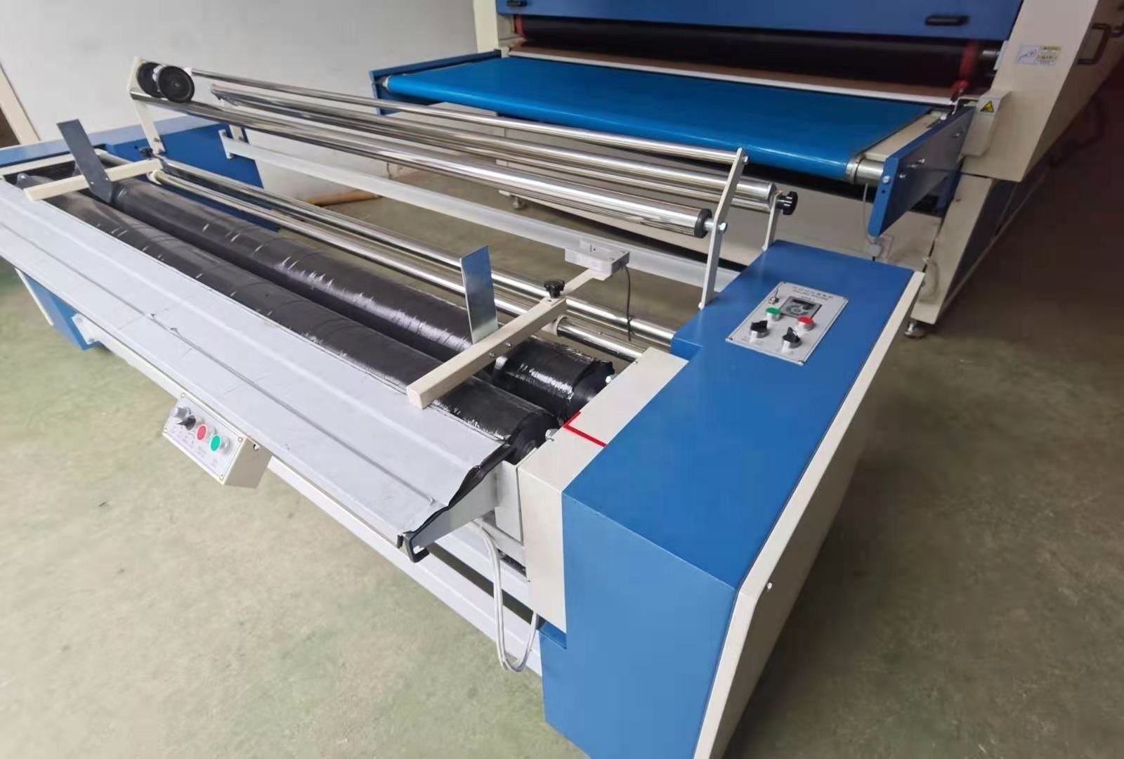 Automatic Textile Fabric Align Winding Roll Cloth Measuring Machine Fabric Rolling Winder Machine