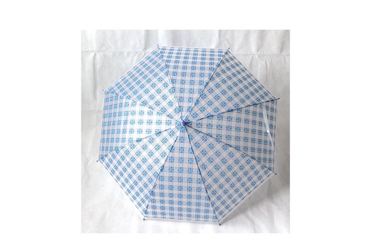 Plaid and grid clear umbrella cheap nice transparent sun straight auto open umbrella apollo dome shape umbrella for rainny