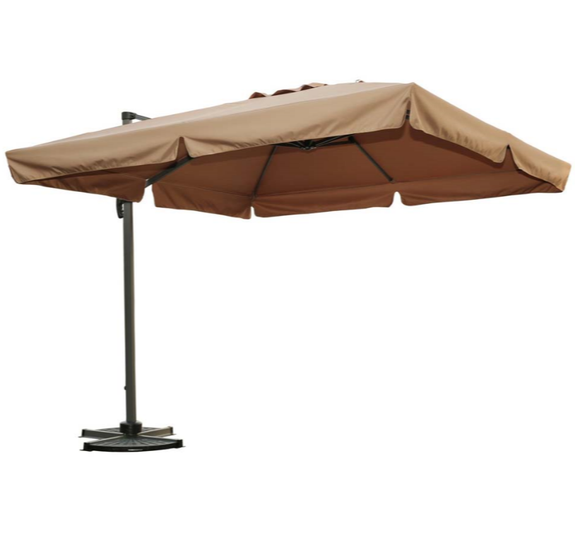 3m*3m High quality big square umbrella side pole double top umbrella parasol Aluminium roma umbrella