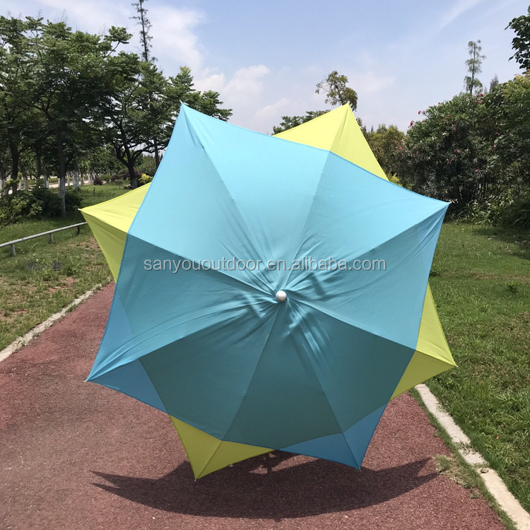 6FT New design lotus umbrella parasol durable strong windproof UVproof special with tilt beach umbrella