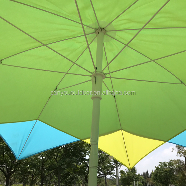 6FT New design lotus umbrella parasol durable strong windproof UVproof special with tilt beach umbrella